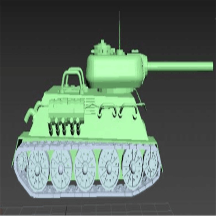 牟定充气军用坦克模型